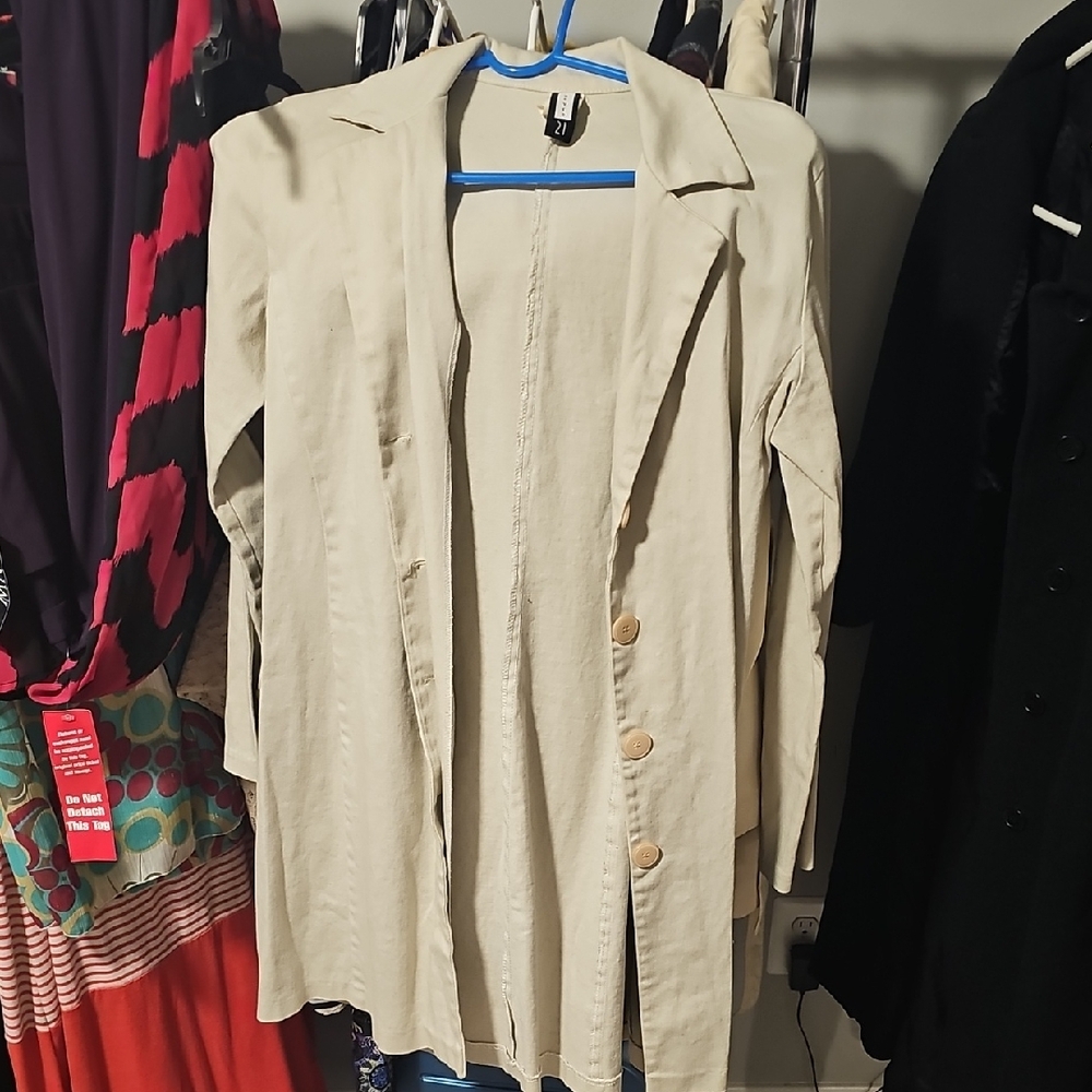 Forever 21 Beige Trench Coat